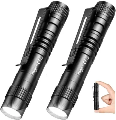 WAHL Mini LED Taschenlampe 200 Lumen 2er Set wasserdicht Aluminium Penlight AAA