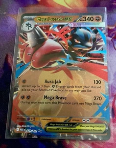 Mega Lucario ex 077/132 Me01: Mega Evolution Holo casi nuevo 🔥 - Imagen 1 de 2