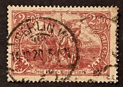 Sellos de viaje: estampillas de Alemania Sg 116 Mi 115 - marca de 2,50 usadas Ng, estampadas a mano Foto 1 de 4