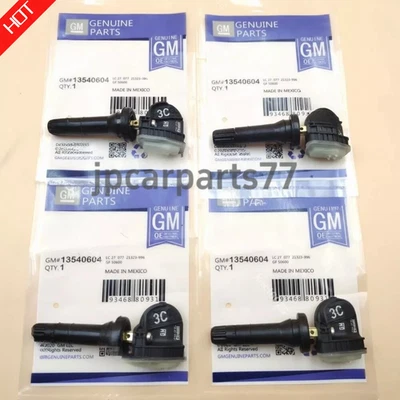 4PCS TPMS Tire Pressure Monitoring Sensor 13540604 13528566 For Chevy Model - Image 1 of 4