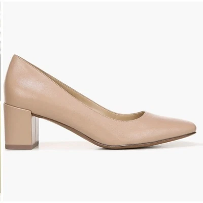 Naturalizer Size 8.5 M Karina Square Toe Block Heel Pumps Dressy Beige Womens - Image 1 of 4