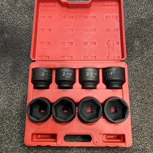3/4 Inch Drive 6-Point Impact Socket Set with Case, 8-Piece (T009) - Bild 1 von 2