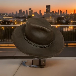 Sombrero de cuero Wilson’s de colección Indiana Jones para hombre pequeño 8” apertura de cabeza - Imagen 1 de 7