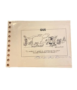 BSA Boy Scouts Of America Gus Cartoon Signed by Artist Orlando Busino - Picture 1 of 3