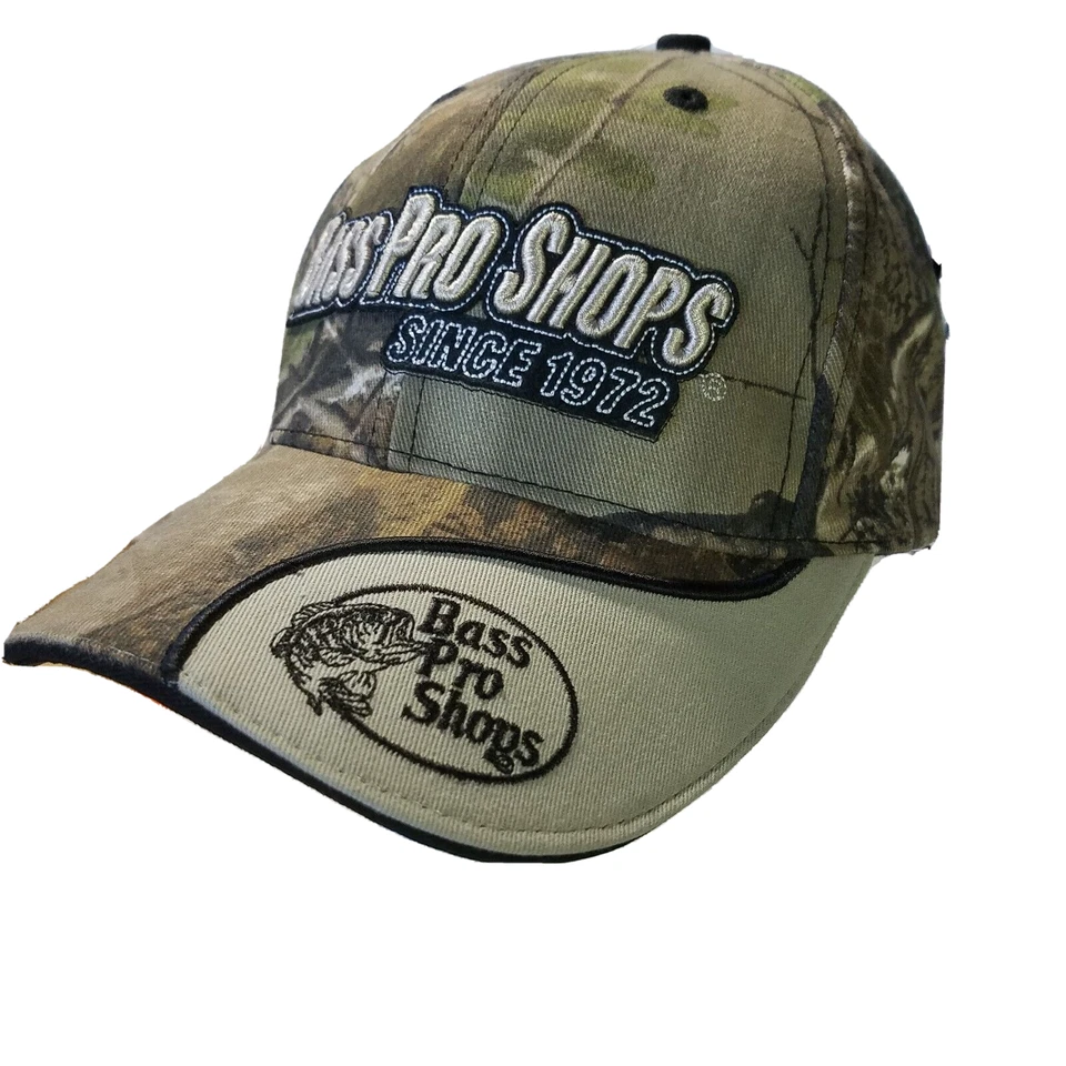 Gorra de béisbol Bass Pro Shops correa ajustable árbol real Foto 1 de 4