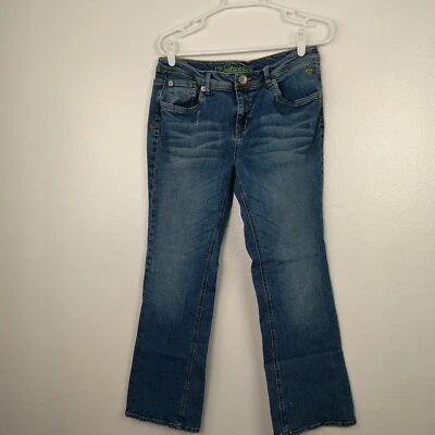 I Love Justice Jeans Girl's 16.5 Blue Denim Distressed Boot Cut Simply Low - Image 1 of 4
