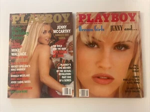 Playboy Magazine Lot of 2 ACTRESS/HOST JENNY MCCARTHY(MASKED SINGER/SINGLED OUT - Picture 1 of 2