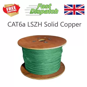CAT6a UTP Low Smoke Netzwerk Ethernet LAN Kabel Sauerstofffrei Kupfer 100m - Bild 1 von 1