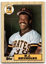 1987 Topps Baseball Card R.J. Reynolds Pittsburgh Pirates #109