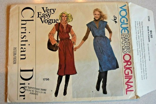 Modello maglione originale Vogue Uncut Paris #1756 taglia 10 Christian Dior Designer