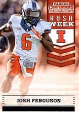 2016 Panini Contenders Draft Picks Rush Week #9 Josh Ferguson Illinois Illini