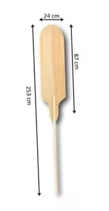 TURKISH  LAHMACUN PIDE, New Pizza Peel Paddle Style Lifter Wooden Handle , - Picture 1 of 8