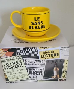 WES ANDERSON THE FRENCH SPED TAZZA E PIATTINO GIALLO - TAZZA E PIATTO nuovo con scatola - Foto 1 di 3