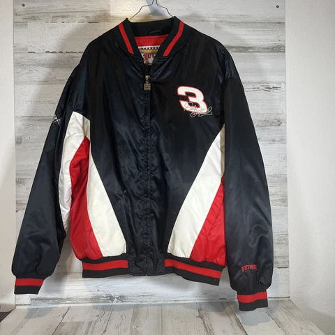 Vintage Nutmeg Insulated  Dale Earnhardt Sr #3 Racing Jacket L Nascar GoodWrench Cover