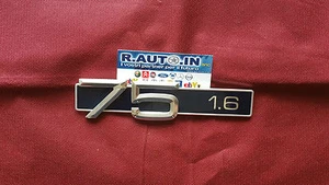 COMPATIBILE CON ALFA ROMEO ALFA 75 1.6 TARGHETTA FREGIO SIGLA BADGE EMBLEM - Imagen 1 de 1