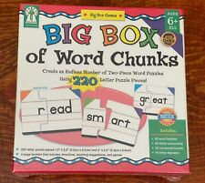 Big Box of Word Chunks Two Piece Word Puzzle Key Education 