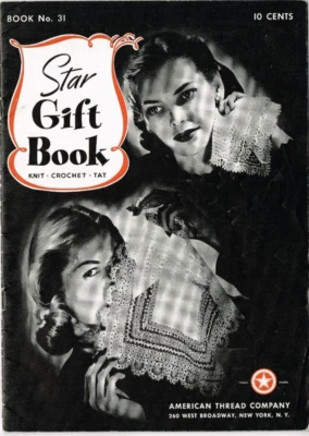 Regalos Novedad Delantal Juguetes Crochet Tejido Patrón Folleto Estrella Años 40 De Colección Foto 1 de 4