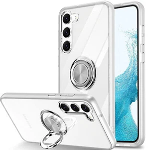 Clear Finger Ring Stand Gel Case Cover For Samsung Galaxy S24 S24+ S23+ 23 Ultra - Picture 1 of 18