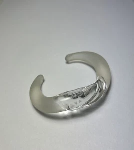 Glass Cuff Bracelet With Surface Finish 3” - Picture 1 of 8