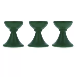Juego de 3 soportes para huevos de madera verde pantallas de 1,4 pulgadas - Imagen 1 de 3