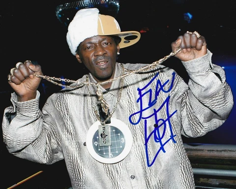 Rapper Flavor Flav Signed Photo 8x10 COA Cover