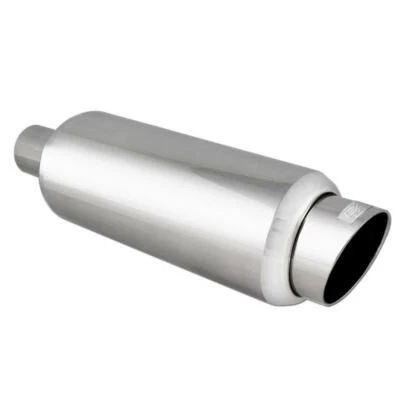 DC SPORTS UNIVERSAL STAINLESS SLANT TIP MUFFLER 2.25" INLET / 3.25" OUTLET Foto 1 de 3