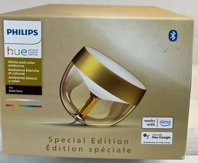 Lámpara inteligente regulable con cable Philips Hue blanca y color, edición limitada dorada Foto 1 de 4