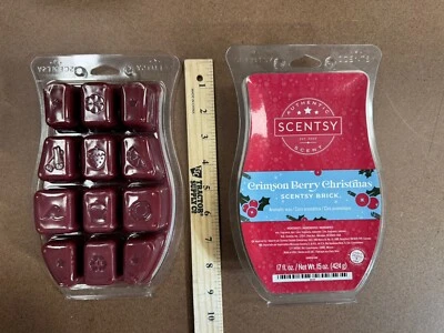 Crimson Berry Christmas Scentsy Brick - Giant 17 Ounce Wax Bar Brand New - Image 1 of 4