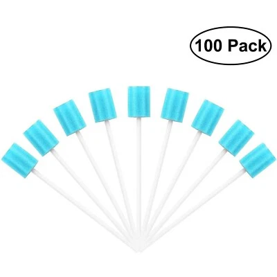 300pcs Disposable Oral Care Sponge Swab Stick Tooth Cleaning Mouth Swabs Cleaner - Image 1 of 4