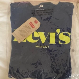 LEVI-BRAND NEW BOYS BLUE LOGO SHORT SLEEVE T-SHIRT-AGE 12 YEARS-TAG-FREE-POSTAGE - Picture 1 of 7