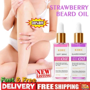 30ml Erdbeere After Shave Öl für glatte Haut, glasiertes Donut After Shave Öl - Bild 1 von 15