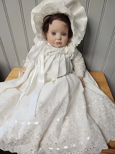 MARCI COHEN "Christening” infant, DOLL,TEARS  #233/500, READ DESCRIPTION.  - Picture 1 of 14
