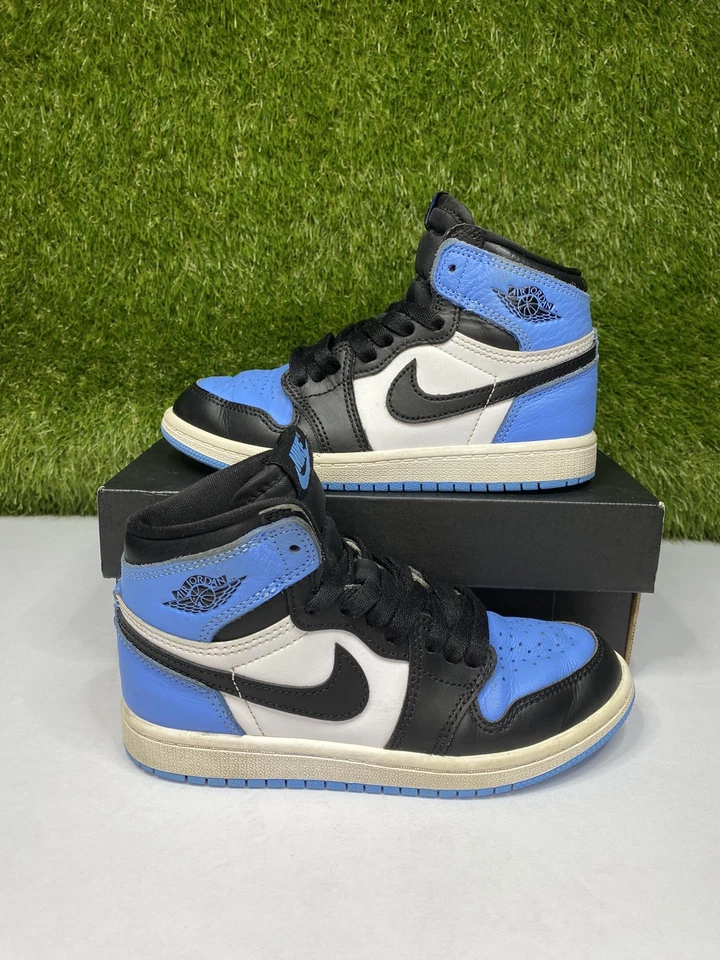 Air Jordan 1 Puntera UNC Retro Talla Alta 13c TD Niños Tenis Azul 2023 FD1412-400 Foto 1 de 4
