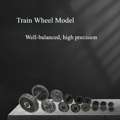 12pcs HO Scale 1:87 38" Metal Spoke DC Wheels for Model Trains 1:160/64 Scale - Image 1 of 4