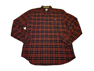 C.C. Filson Brown Plaid Button Up Shirt Long Sleeve Men's Large Cotton  - Image 1 of 4