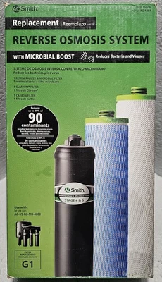 AO SMITH REVERSE OSMOSIS SYSTEM REPLACEMENT FILTER SET 960790 AO-US-RO-MB-R  - Image 1 of 4