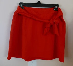 Gonna da bagno Lands' End donna 8 arancione cravatta cintura SOLO - indossata sopra tuta - Foto 1 di 3