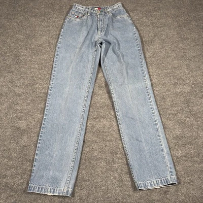 "De colección Y2K Tommy Hilfiger Jeans Spellout Cintura Mujer Talla 2 Lavado Ligero 30""" Foto 1 de 4