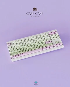 Cafe Cake Dessert Themed Gradient Keycap Set | All in one kit | Cherry Profile - Picture 1 of 8