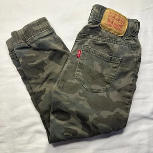 Levi's Joggers Kids Boys Size 16 Reg Camouflage Elastic Waistband Camo Pants - Picture 1 of 9