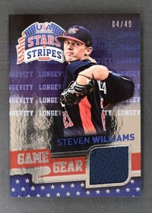 2015 USA Baseball Stars & Stripes #88 Steven Williams 4/49 Game Gear Longevity