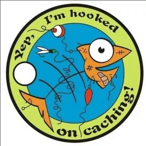 HOOKED ON CACHING - PATHTAG GEOCOIN - New - Picture 1 of 1
