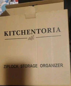Ziplock Bag Storage Organizer For Kitchen Drawer, Bamboo Baggie Holder - Picture 1 of 3