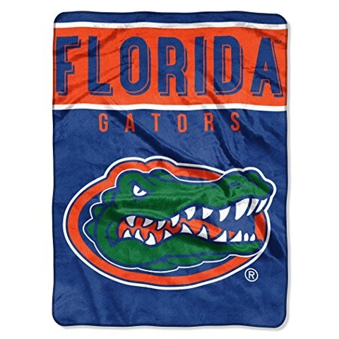 NCAA Florida Gators Unisex-Adult Raschel Throw Blanket, 60" x 80", Basic Cover