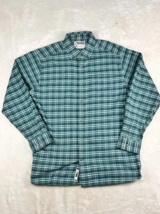 Mountain Khakis MK Flannel Shirt Mens Medium Green Plaid Long Sleeve Button Up - Picture 1 of 8