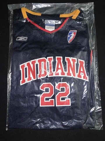 NWT Reebok Stephanie White Indiana Fever #22 Navy Blue WNBA Jersey Youth XL Cover