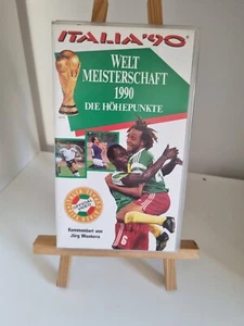 Fußball WM WC 1990 Italia '90 : Höhepunkte Highlights 1990 World Cup - VHS - - Bild 1 von 2