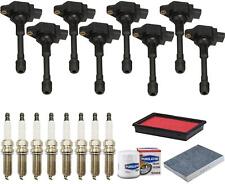 Ignition Coils Spark Plugs Tune Up Kit For Infiniti M56 5.6L 2011-2013