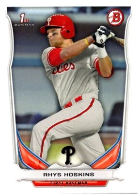 2014 Bowman Draft 1st #DP122 Rhys Hoskins - FREE SHIPPING! - Image 1 of 2