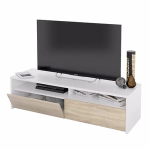 Mueble de salon, modulo de comedor acabado color Blanco Artik y Roble, Kioto - Imagen 1 de 8